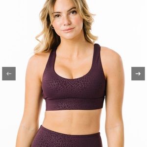 Zyia Plum River Stone Strappy Bra XL